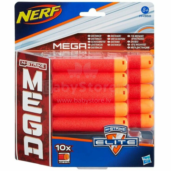NERF Mega Magnus šautras, 10 gb.