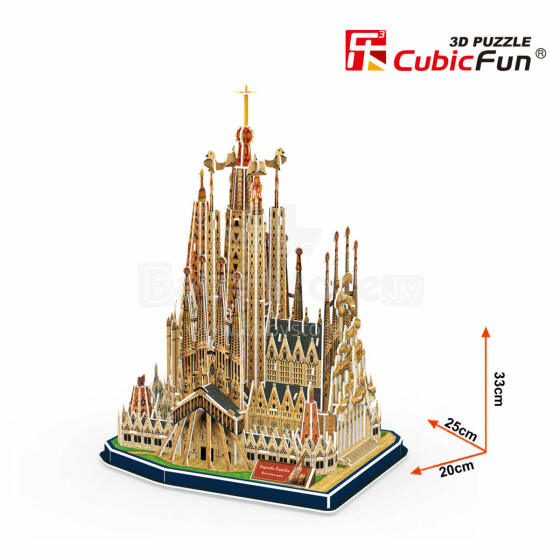 „CubicFun“ 3D galvosūkis „Sagrada Familia“