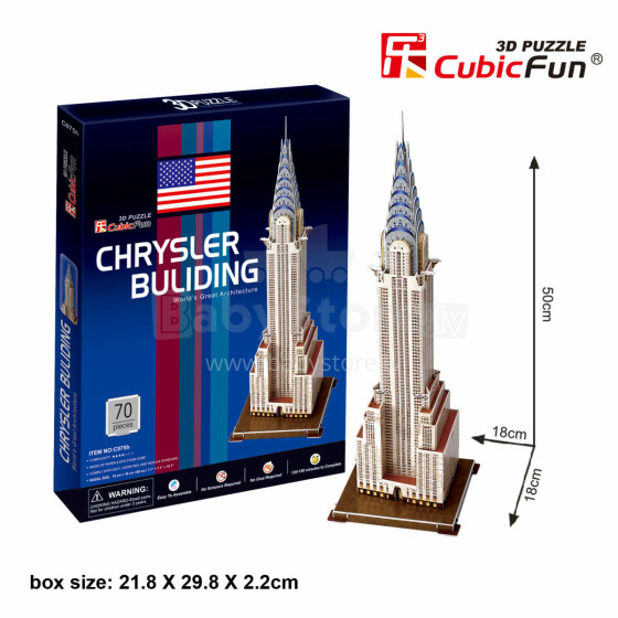 CubicFun 3D puzle Kraislera Ēka