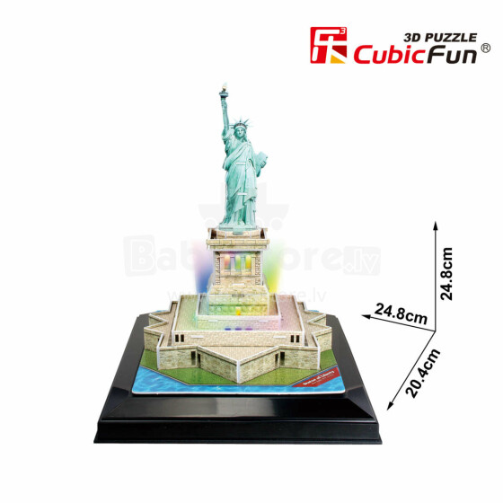 „CubicFun“ LED 3D galvosūkių laisvės statula