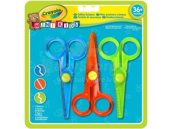 Crayola MiniKids bērnu šķēres, 3 gb.