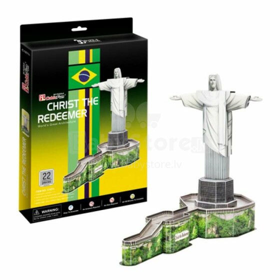 CubicFun 3D puzle Brazīlīja, "Kristus Pestītājs"