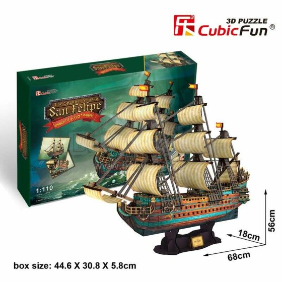 3D galvosūkių laivas „CubicFun“ „San Felipe“