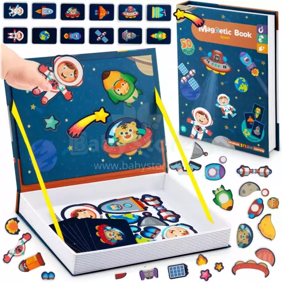 Ricokids Magnetic Book Art.RK-770 Magnetic puzzle book Space