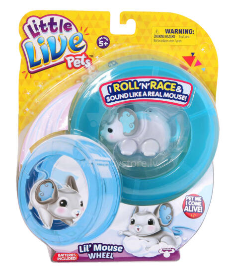 Little Live Pets interaktīvās peles un riteņa komplekts