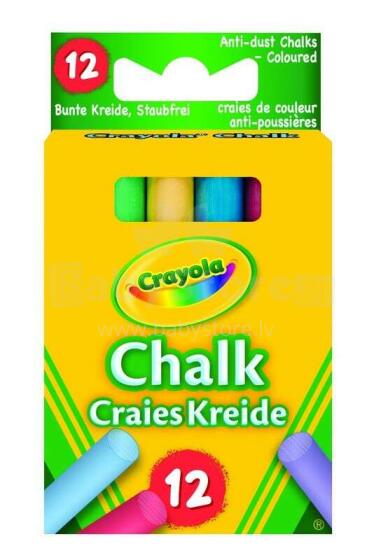 Crayola Kaļķa krītiņi krāsaini, 12 gb.