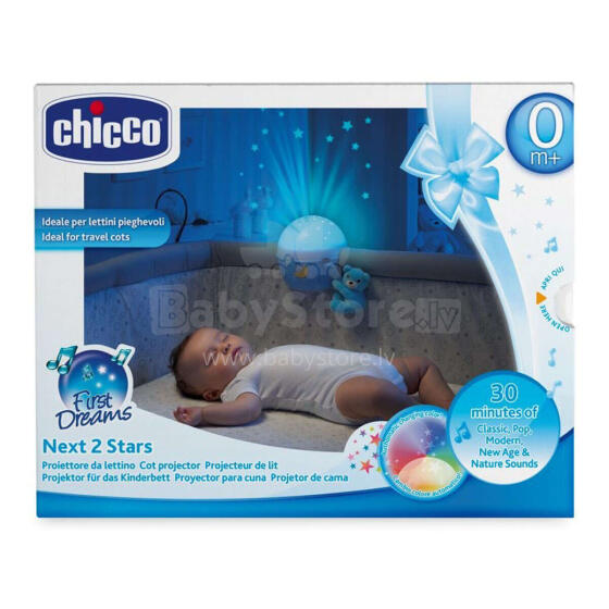Chicco Next2 Stars naktslampiņa Zila