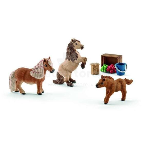 Schleich Šetlandes poniju ģimene