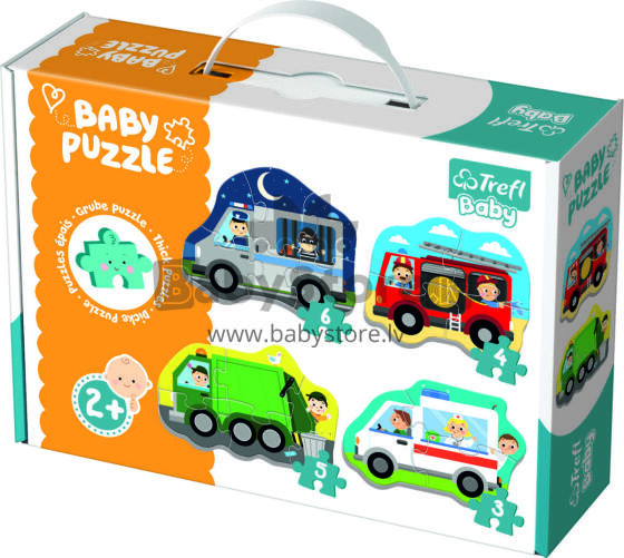 Trefl Baby Puzle Mašīnas