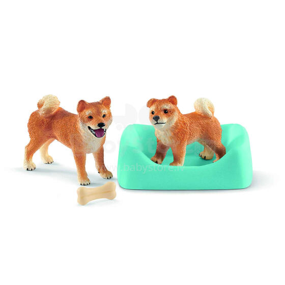 SCHLEICH FARM WORLD Šiba,Suns un kucēns