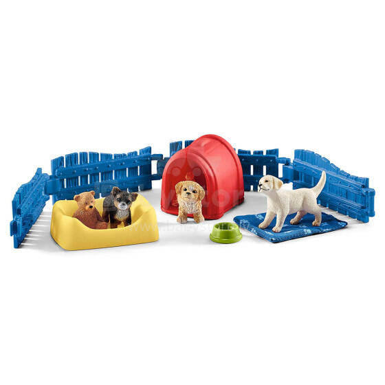 SCHLEICH FARM WORLD Nožogojums kucēniem