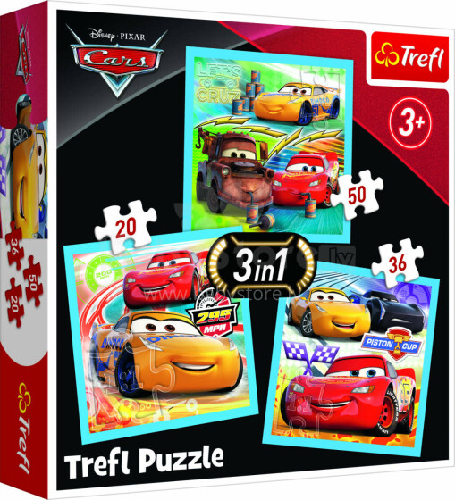 „TREFL Puzzle“ vagonai „3 viename“