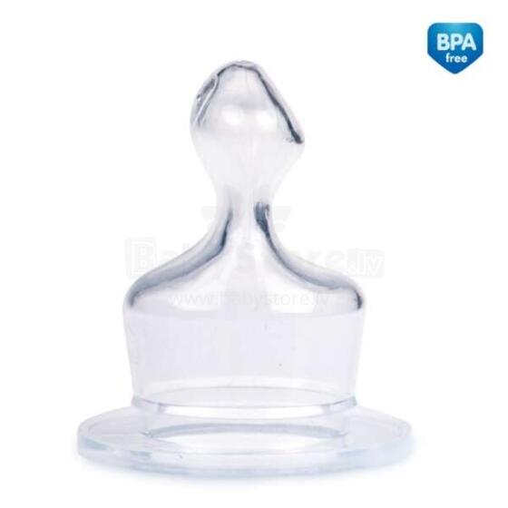 CANPOL BABIES teat silicone orthodontic medium 6m+, 2vnt., 18/126