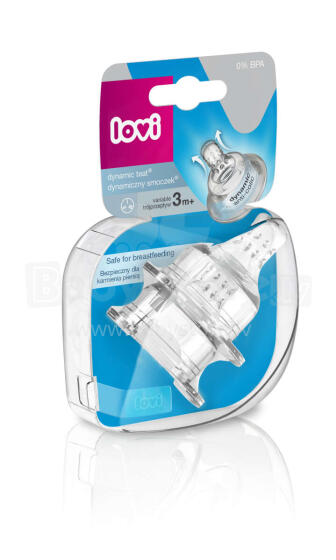 LOVI wide neck silicone teat variable flow 2pcs 18/754