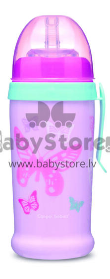 CANPOL BABIES non-spill sport cup Butterfly, pink, 56/515_pin