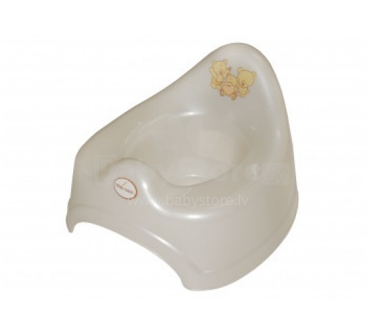 Tega potty musical Teddy Bear, white pearl, PO-038