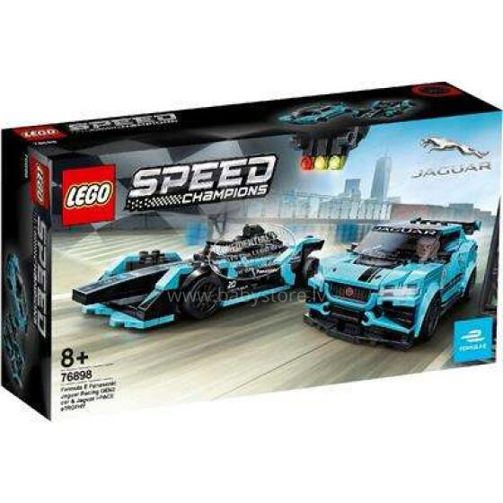 76898 LEGO® Speed Champions Formula E Panasonic Jaguar Racing GEN2 car & Jaguar I-PACE eTROPHY