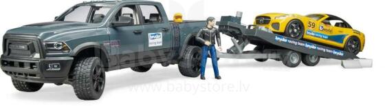 2504 - BRUDER auto RAM 2500 Power Wagon ar treileri, 2504