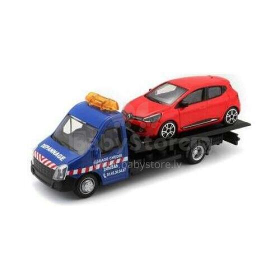 BBURAGO 1/43 Street Fire evakuators Flatbed Transport, 18-31400