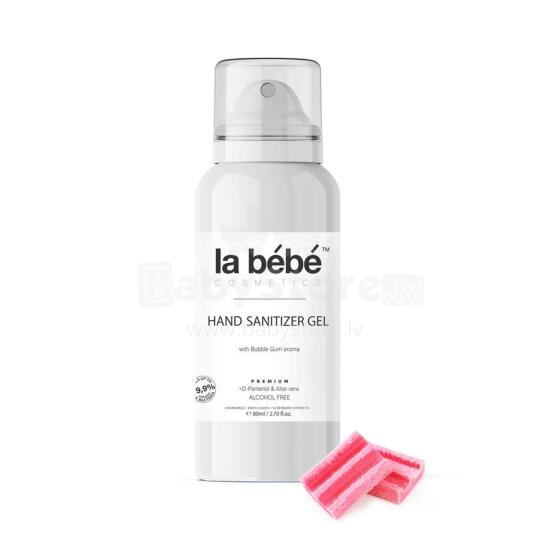 La bebe™ Cosmetics Hand sanitizer Gel  Art.127254  Дезинфектор для детей с ароматом жевательной резинки, 80мл