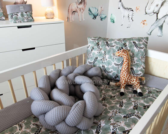 La bebe™ Cotton Border (320) Art.127372 Grey Bed bumper 320 cm.