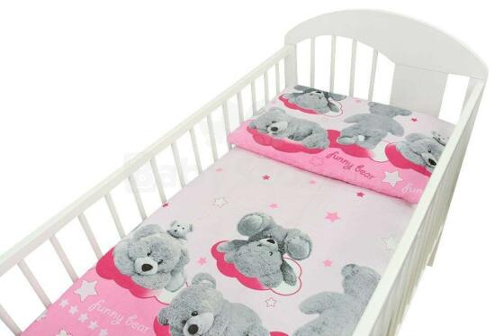 FUNNY BEAR pink K-2P (sega, spilvens) 135x100 Ankras