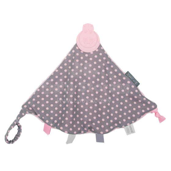 CHEEKY CHOMPERS miega lupatiņa Polka Dot Pink 035