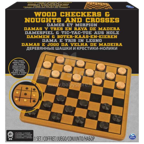 CARDINAL GAMES komplekts Koka dambretes un TTT, 6033145
