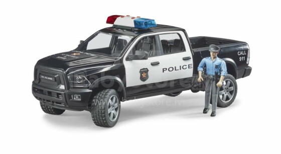 Policijos sunkvežimis BRUDER RAM 2500 su policijos pareigūnu, 02505