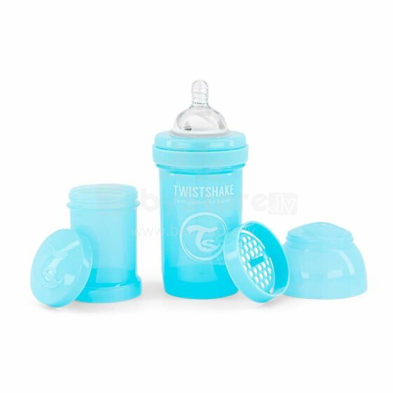 „Twistshake Anti Colic Art“ 788250 „Blue Anti-colic“ buteliukas 180 ml
