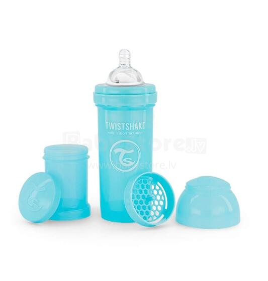 Twistshake Anti Colic Art.78256 Pastel Blue Feeding shaker bottle 260 ml
