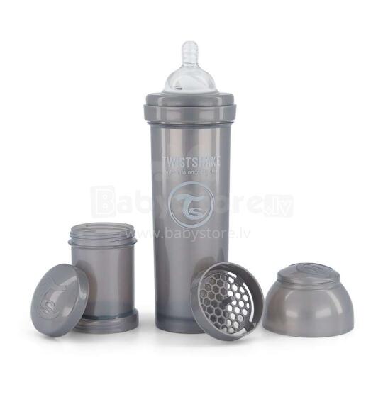 Twistshake Anti Colic Art.128086 Pastel Grey Anti colic bottle 330 ml