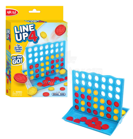 FUNVILLE GAMES Line Up 4 spēle, ceļojumu versija, 61142