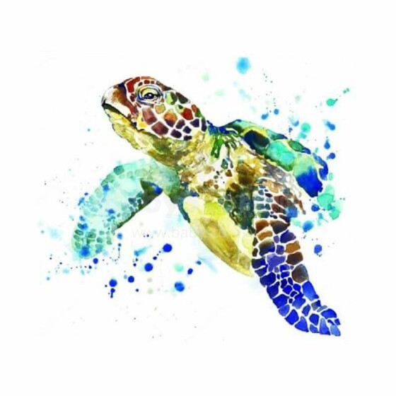 Diamond Painting Graceful Turtle Art.LE015E  Алмазная мозаика на подрамнике  30×40см