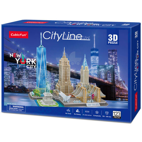 CUBICFUN 3D puzle „Ņujorka“
