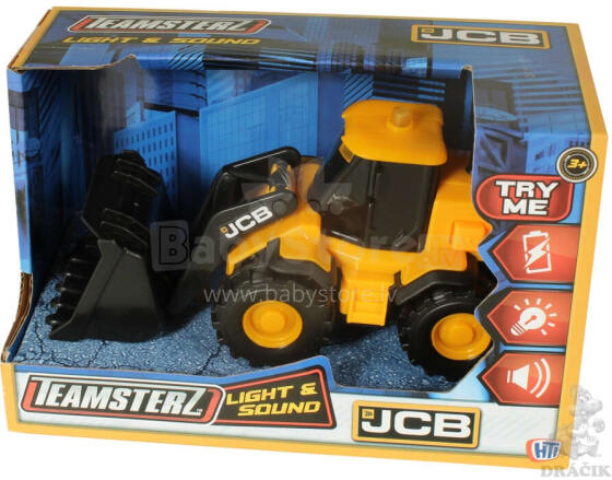HTI TEAMSTERZ JCB Mazs Riteņu iekrāvējs ar gaismu un skaņu