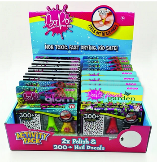 WORXTOYS WORXTOYS BO-PO Nagu laku 2 paka + uzlīmes