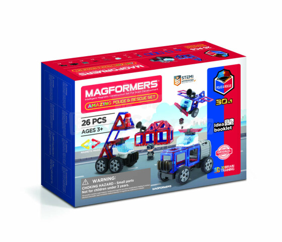 MAGFORMERS ,,Amazing Police & Rescue´´ komplekts