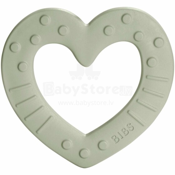 Bibs Baby Bitie Hearts Art.129624 Sage  Прорезыватель для зубов