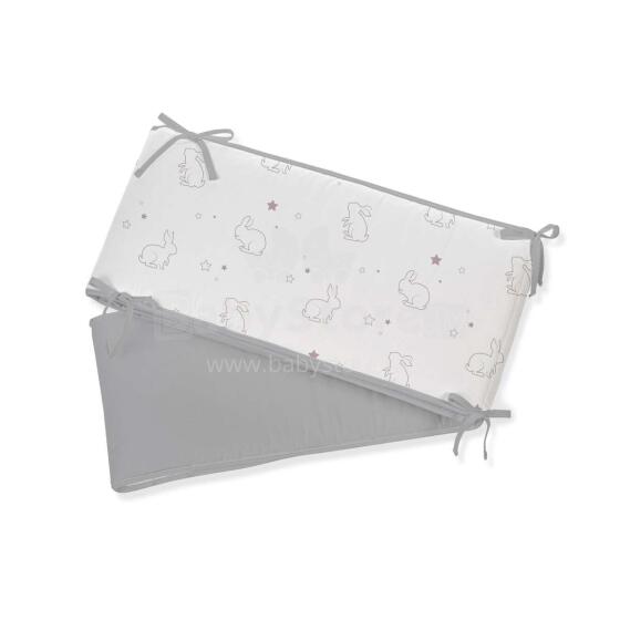 NordBaby Cot Bumper Art.129824 Grey/Lilac Print