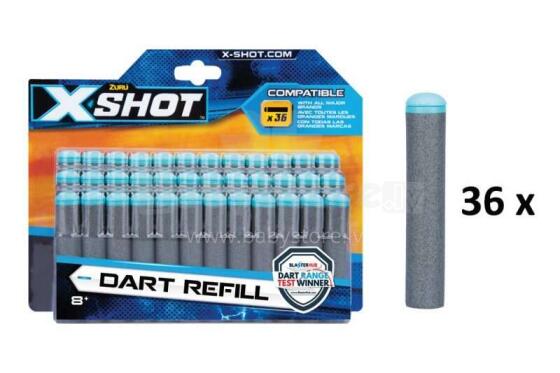XSHOT šautriņas Dart Refill, 36 gab., 3618