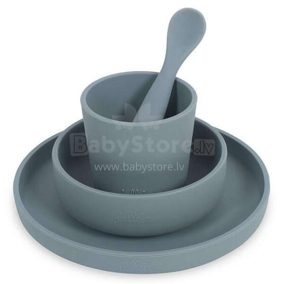 Jollein Dinner Set Silicone Storm Grey Art.705-007-65308