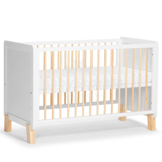 Kinder Kraft Nico  Art.KFNICO0MWHT0000 White  Wooden cot 120x60cm