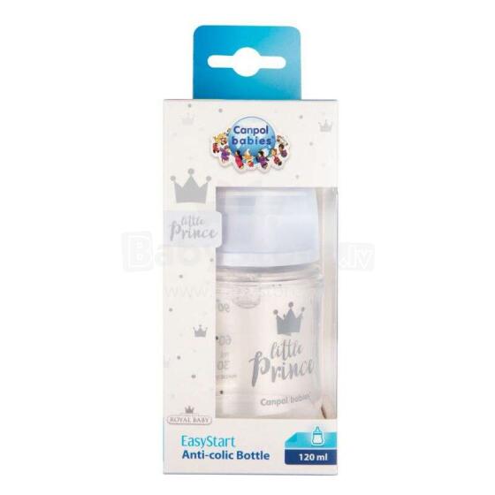 Canpol babies PP Easy Start ROYAL BABY Art.35/233 Blue antikoliku pudelīte 120ml