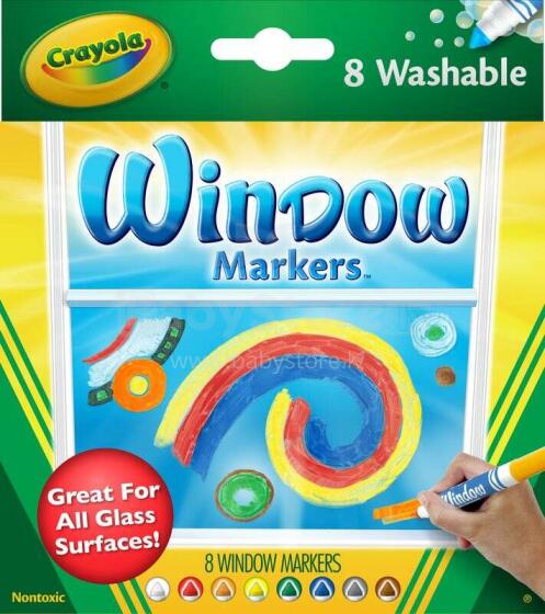 CRAYOLA Markeri stiklam, 8 gb.