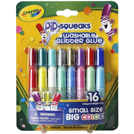 CRAYOLA Llīme ar spīdumiem, 16 gb.