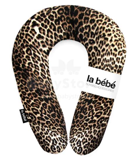 La Bebe™ Snug Cotton Nursing Maternity Pillow Art.13048 Jungle Edition Leo, 20x70 cm