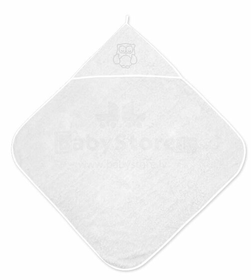 Lorelli Bath Towel  Art.20810200001 White   Детское хлопковое полотенце с капюшоном 80x80 см