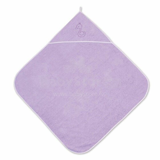 Lorelli Bath Towel  Art.20810200006 Purple Vaikiškas medvilninis rankšluostis su gobtuvu 80x80