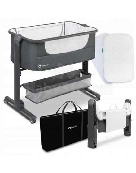 Lionelo Timon + Matress Fiki Miki 3in1 Art.117937 Graphite Baby cot 3 in 1